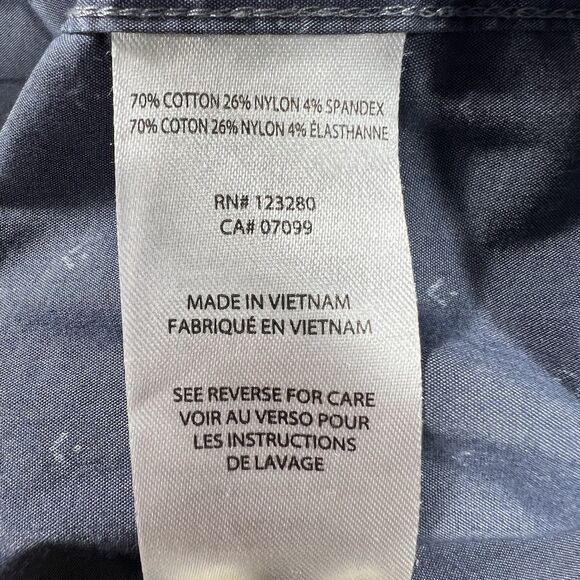 Travis Mathew Button Down Shirt Men’s 3XL Navy Smart Casual Golf Athliesure - Picture 8 of 10